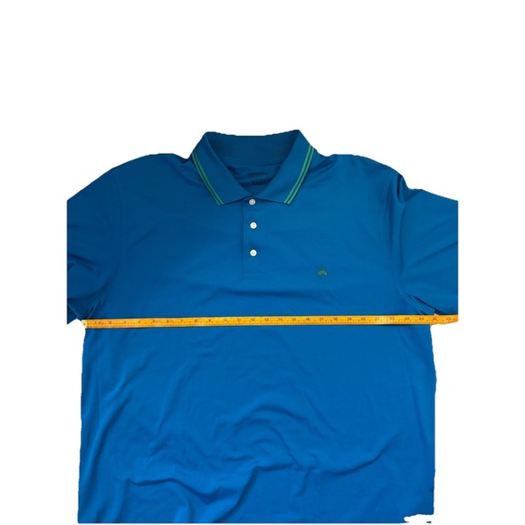 BROOKS BROTHERS T-Shirt Men's XXL (2XL) Short Sleeve Polo Loose Fit Blue Logo - Picture 9 of 9